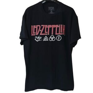 Led Zeppelin Men’s Unisex Black|Red Zoso Graphic Shirt Sz XL